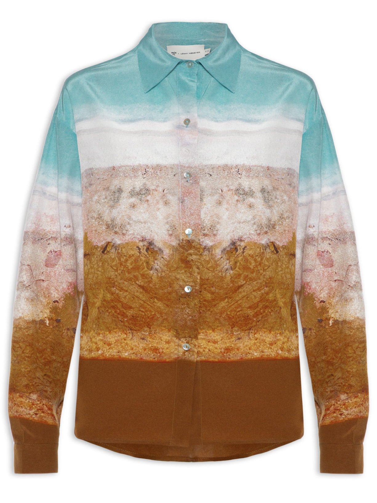 Camisa Feminina Seda - Marrom