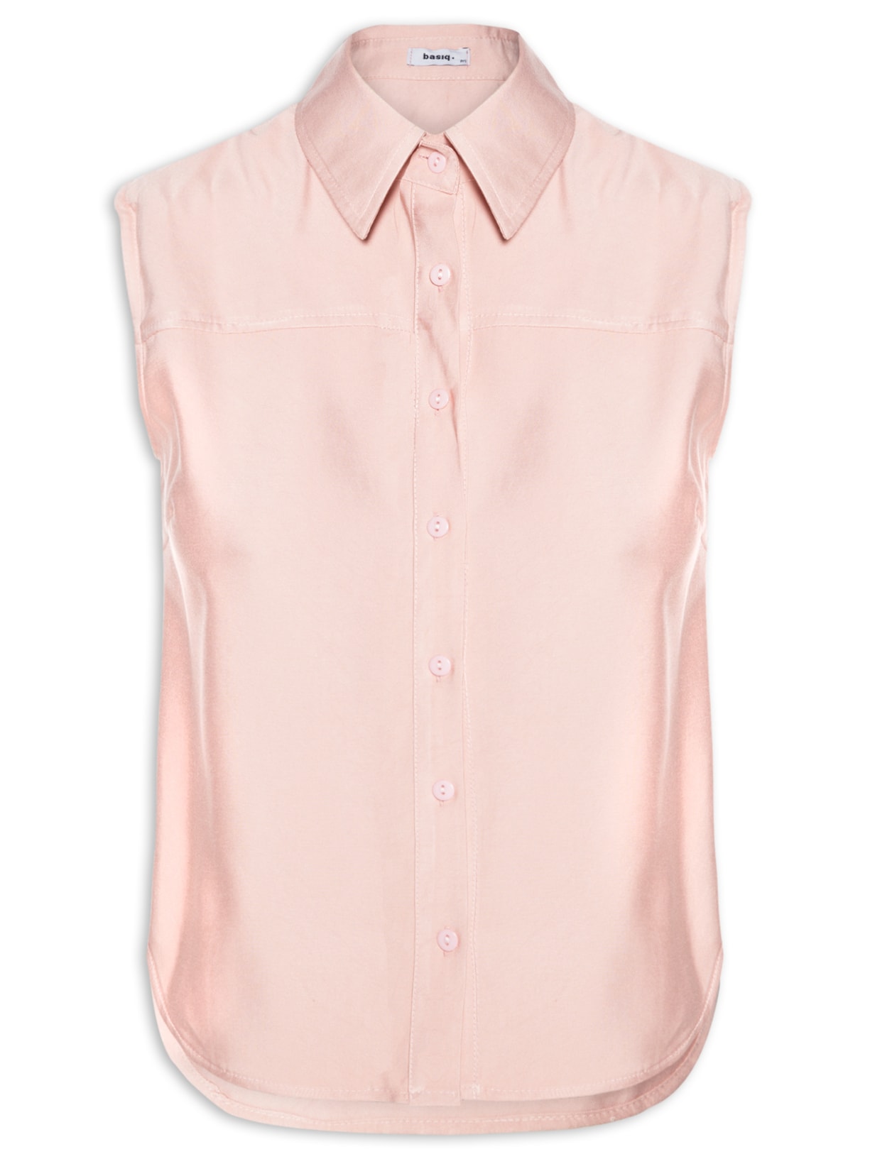 Camisa Feminina Sem Manga - Rosa
