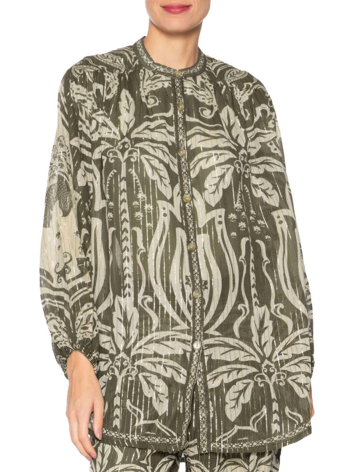 Camisa Feminina Serra Tropical Verde Farm