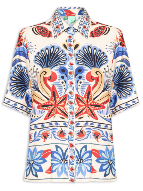 Camisa Feminina Sonho De Mar - Azul
