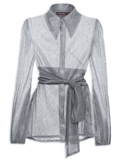 Camisa Feminina Sophia - Prata