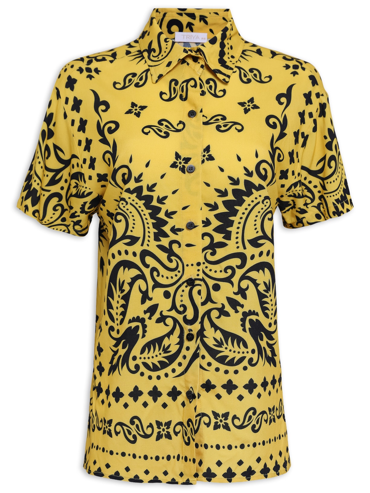 Camisa Feminina Square Bandana - Amarelo