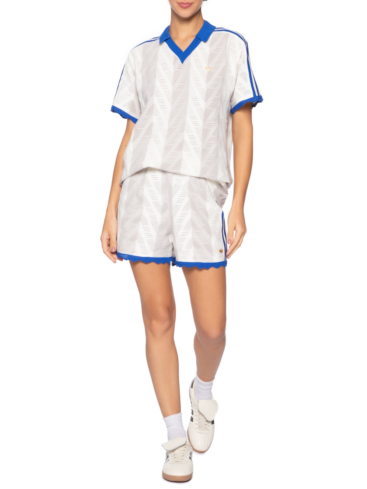 Camisa Feminina Ss Polo T Branco Adidas Originals