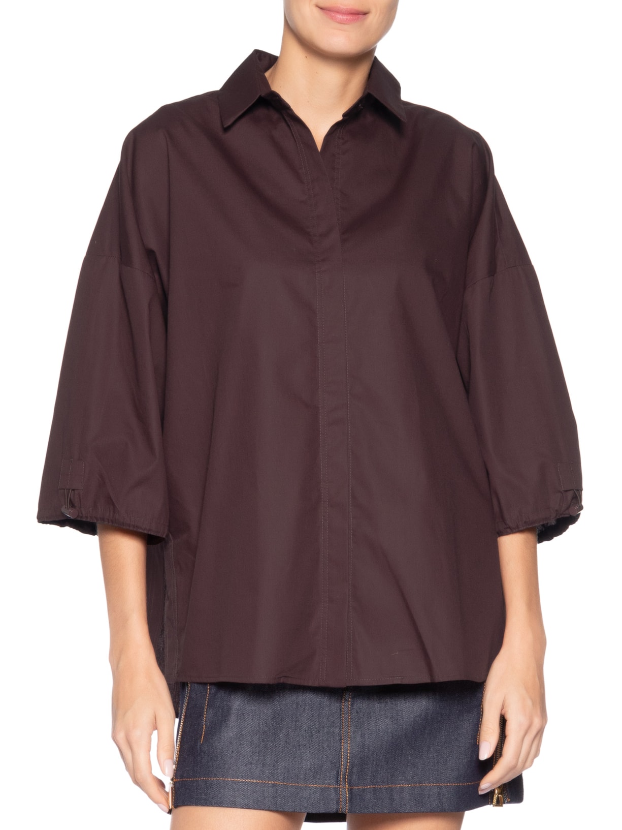 Camisa Feminina Stoppers Boho Marrom Animale