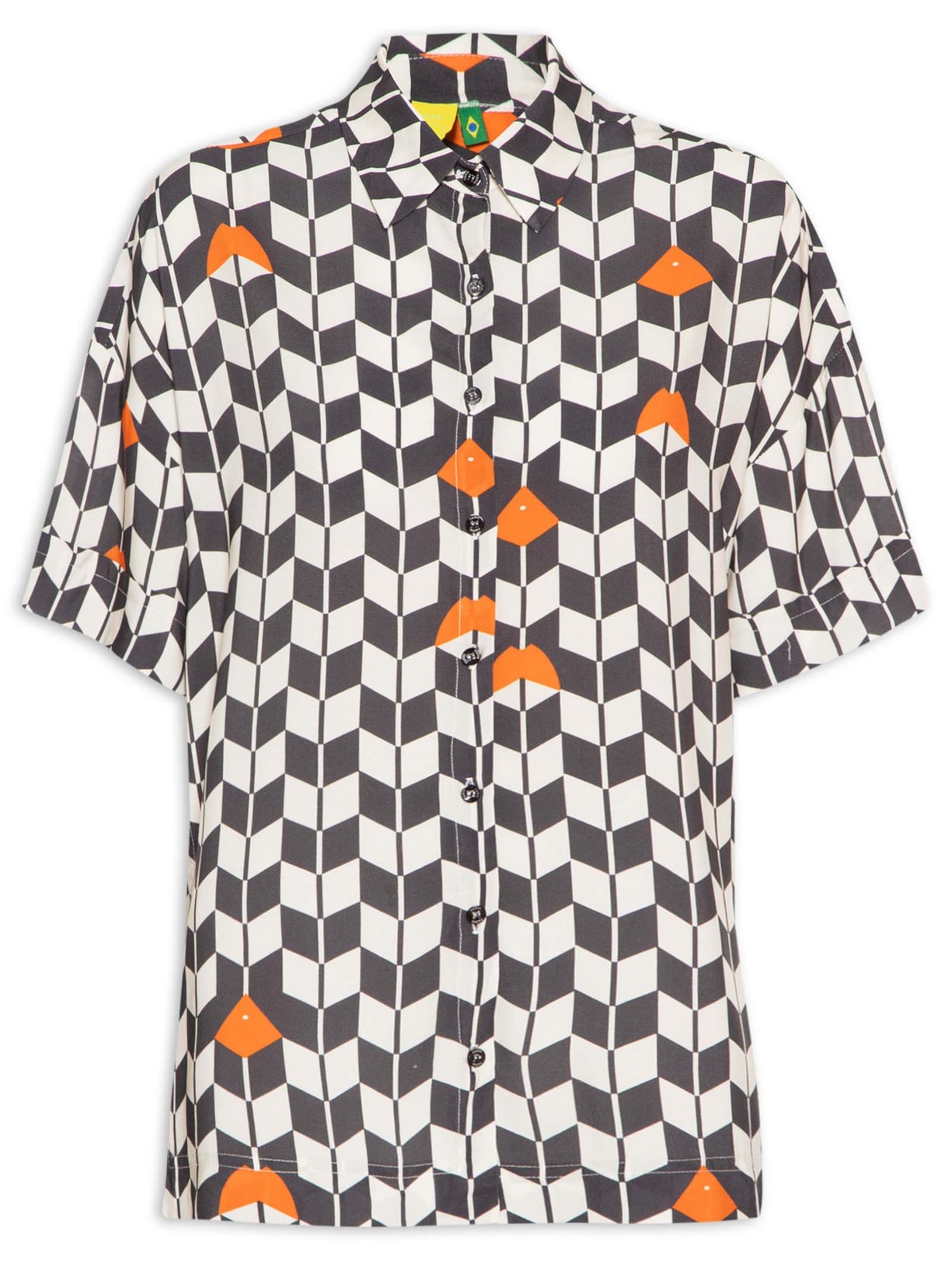 Camisa Feminina Tambaqui Decorado - Preto