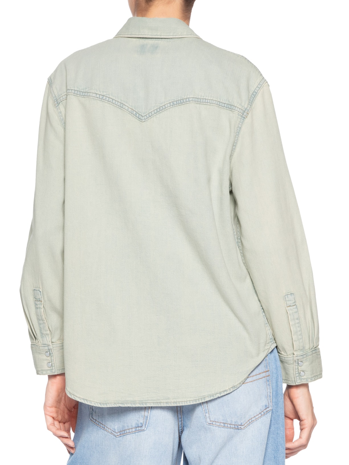 Camisa Feminina Teodora Western Shirt Azul Levi's