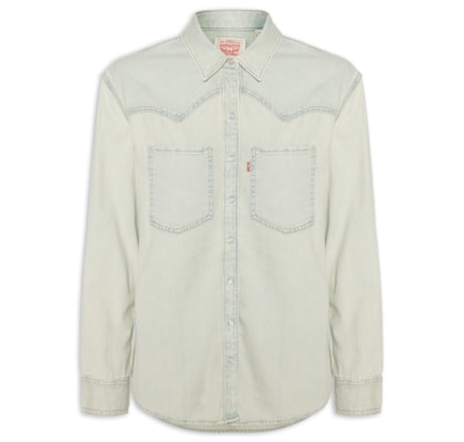 Camisa Feminina Teodora Western Shirt - Azul