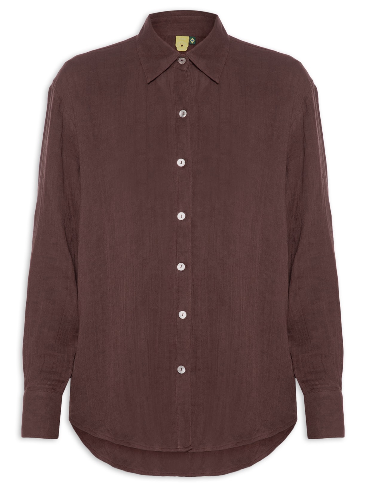 Camisa Feminina Textura - Marrom