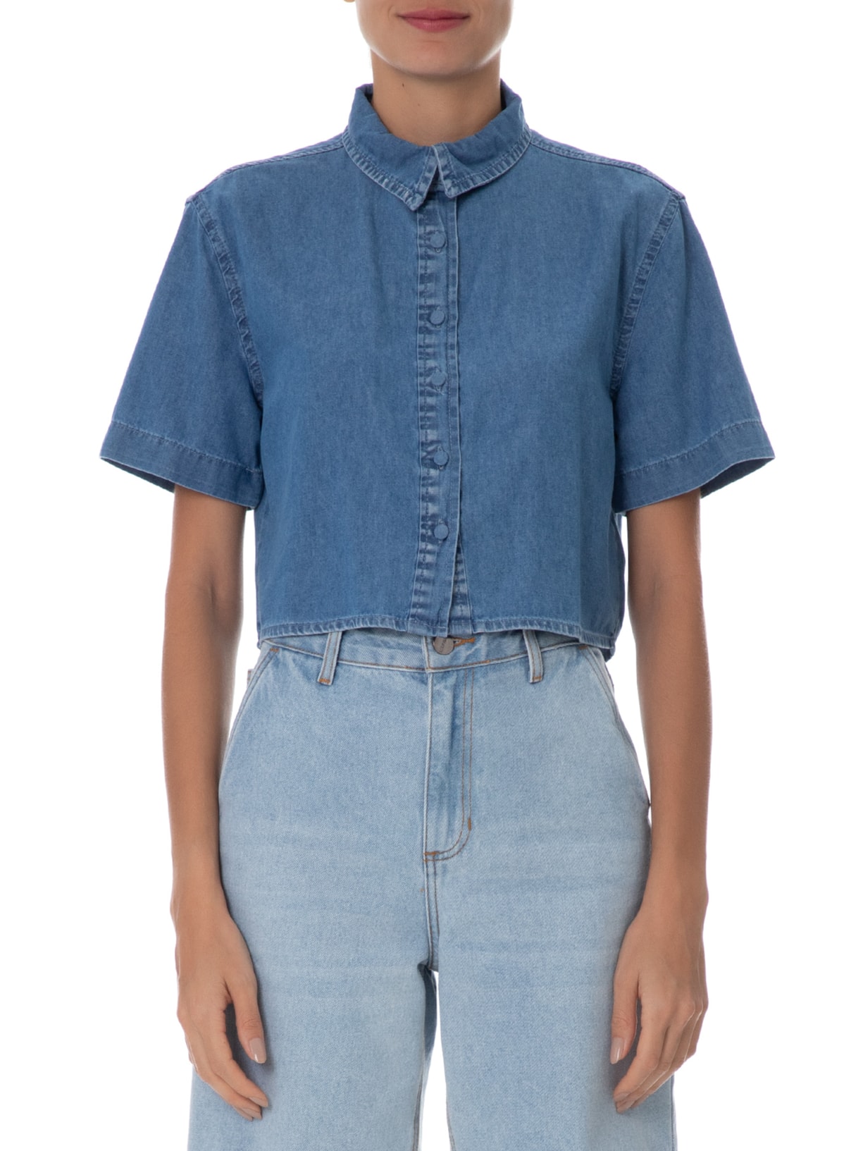 Camisa Feminina Thay Azul Le Lis