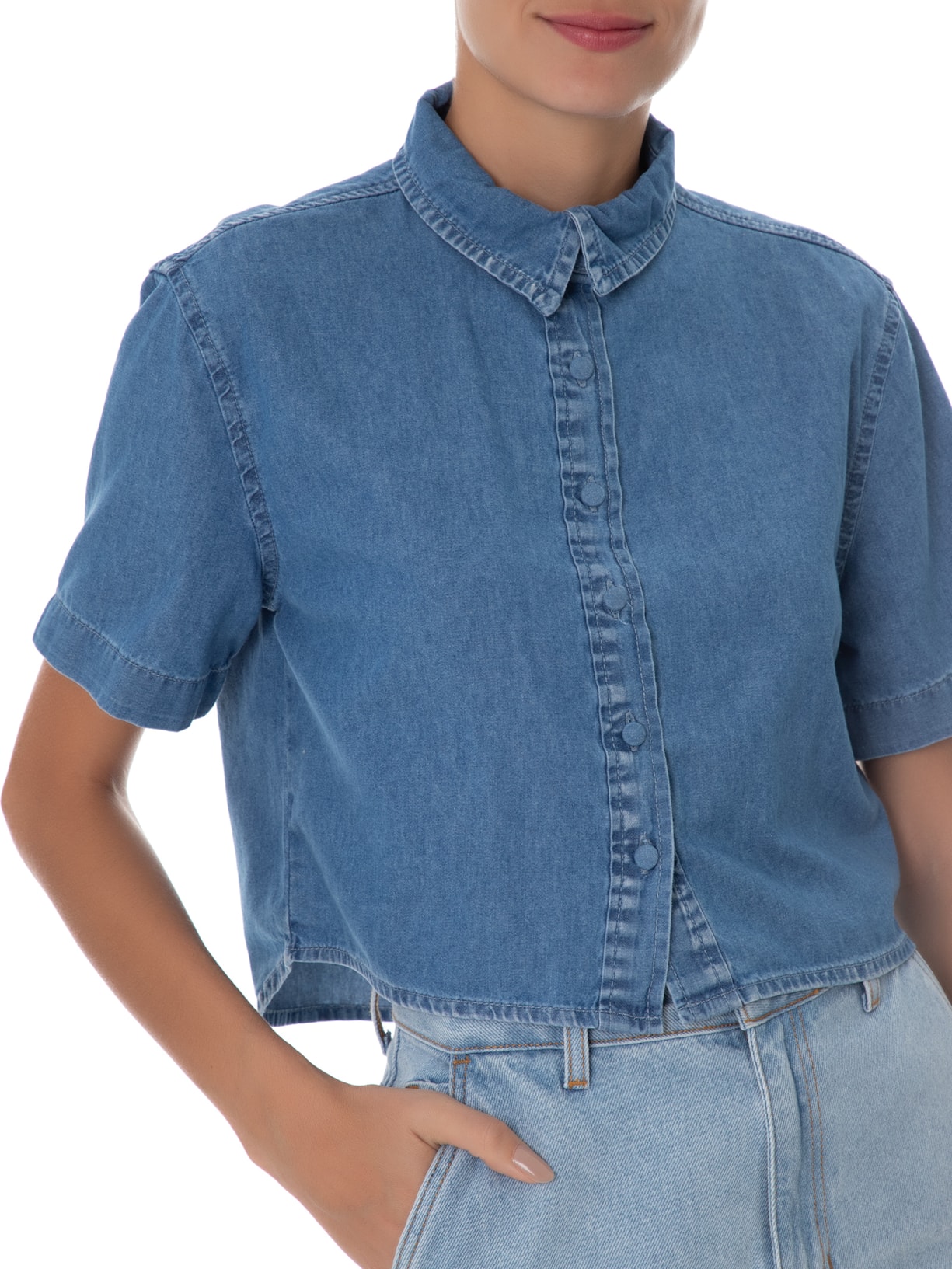 Camisa Feminina Thay Azul Le Lis