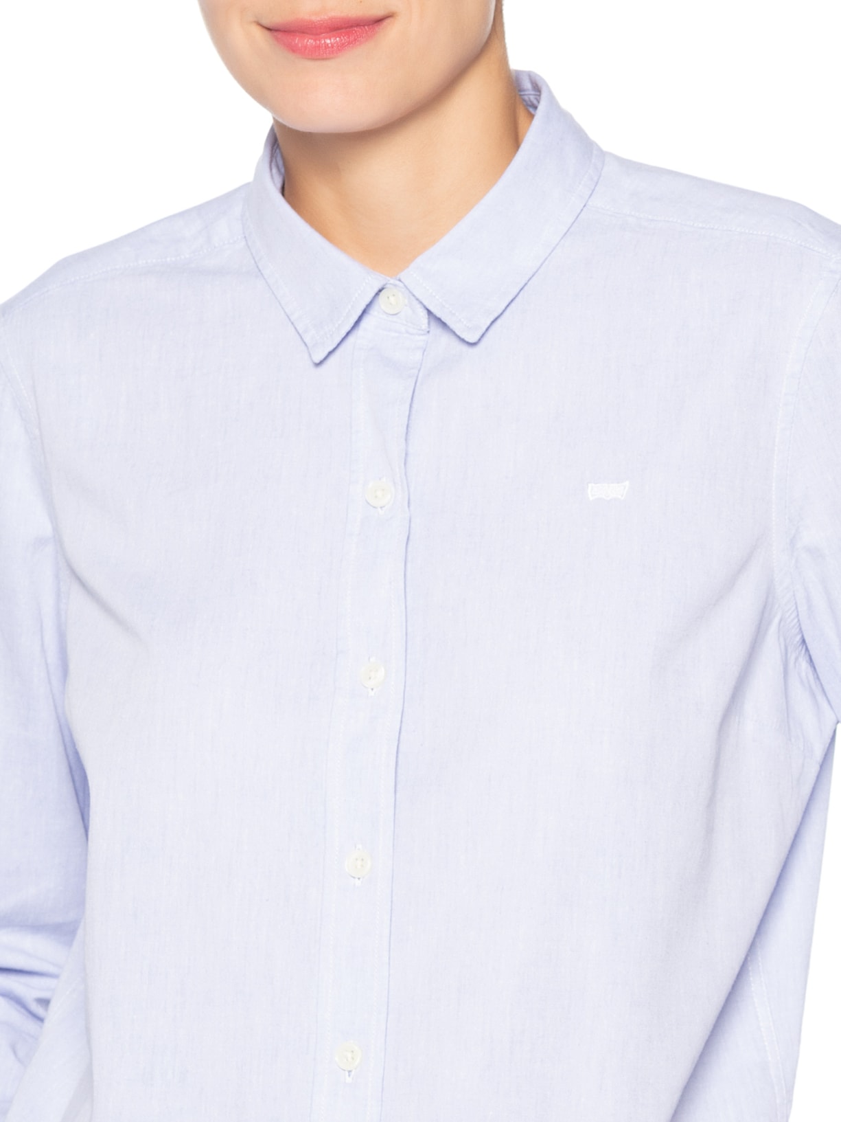 Camisa Feminina The Classic Bw Shirt Azul Levi's