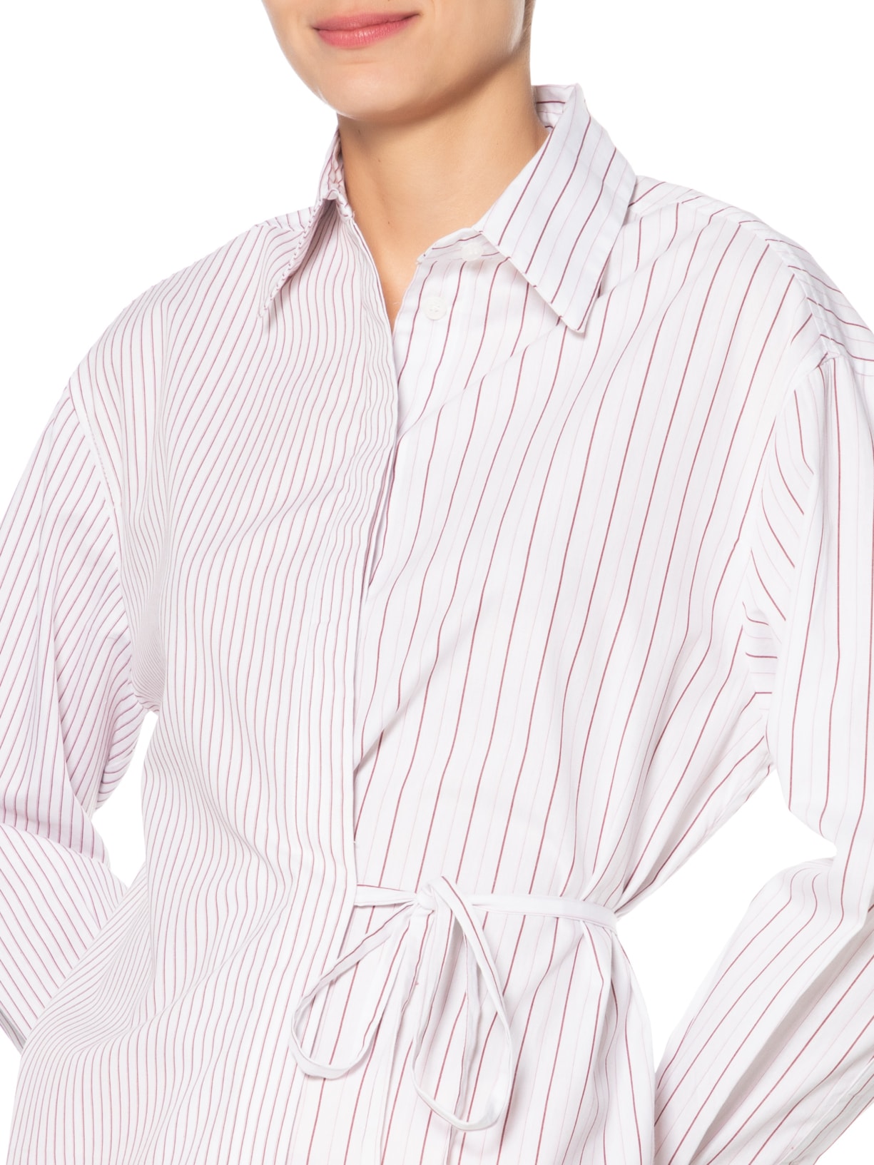 Camisa Feminina Tricoline Amarração Branco Animale