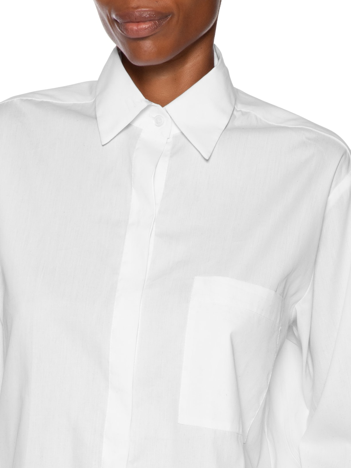 Camisa Feminina Tricoline Essential -Branco Animale