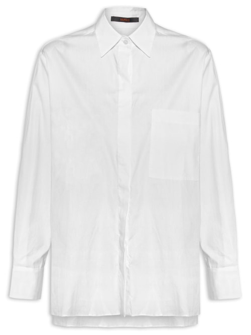 Camisa Feminina Tricoline Essential -Branco