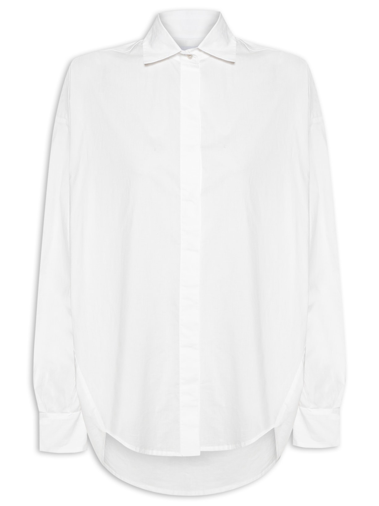 Camisa Feminina Tricoline Isian - Branco