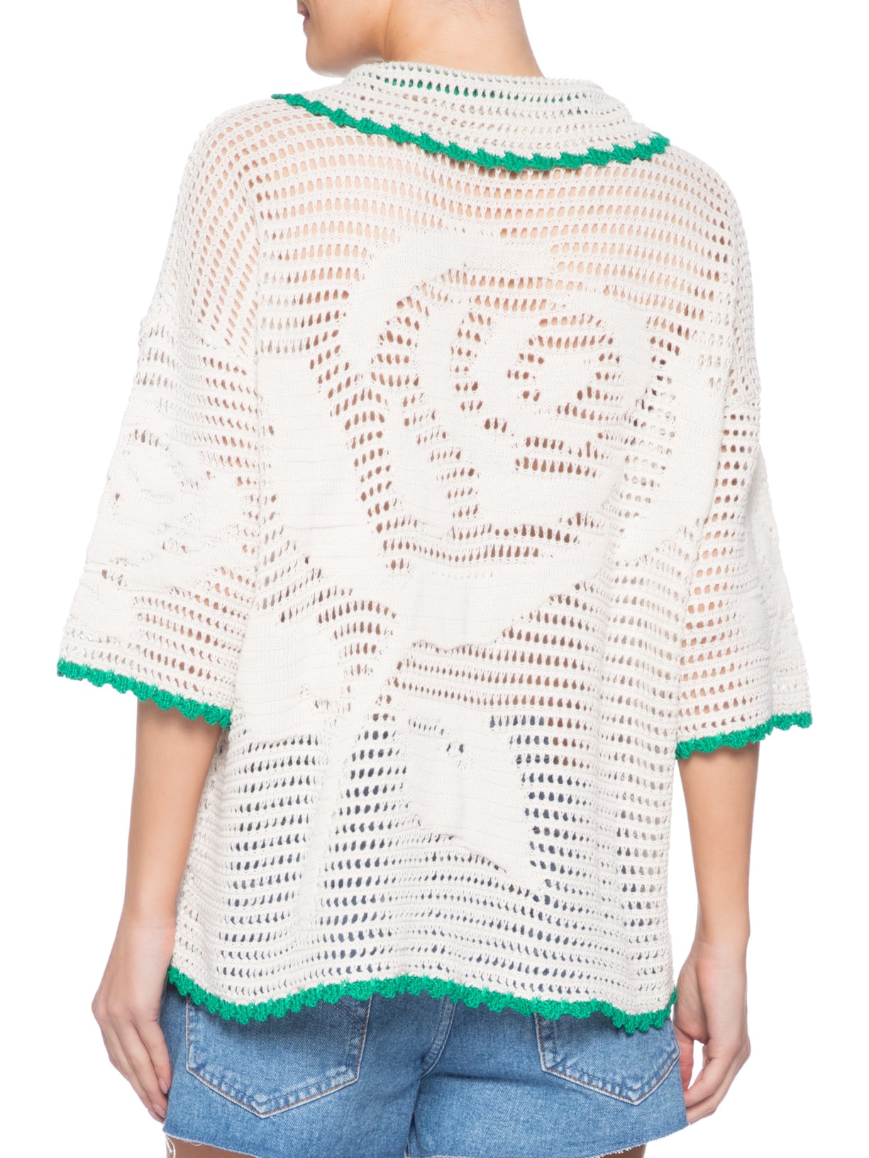 Camisa Feminina Tricot Feira de Legumes Branco Farm