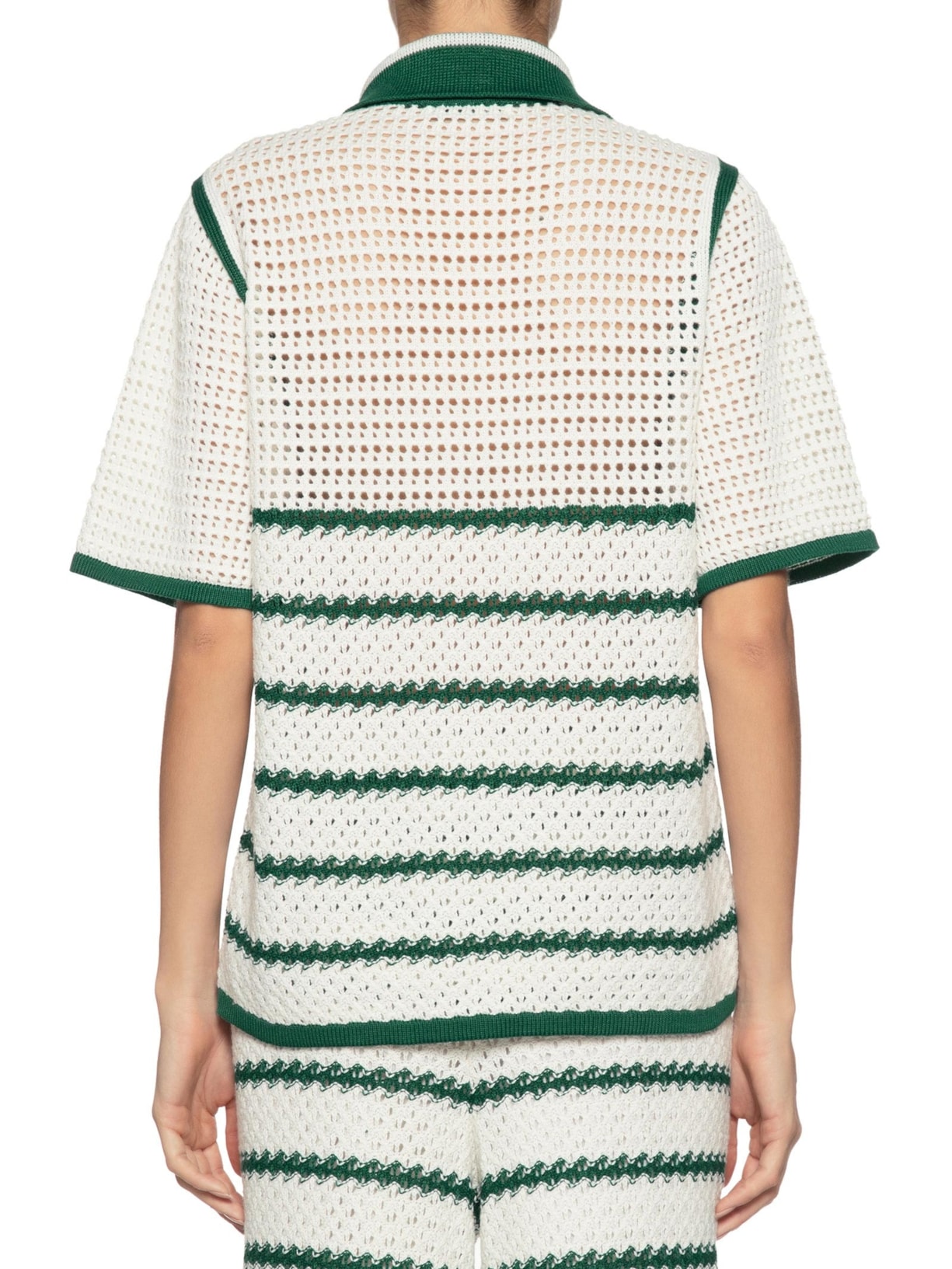 Camisa Feminina Tricot Listras Verde Dress To