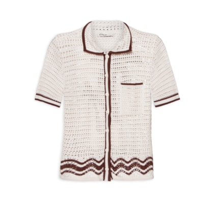 Camisa Feminina Tricot Orla - Off White