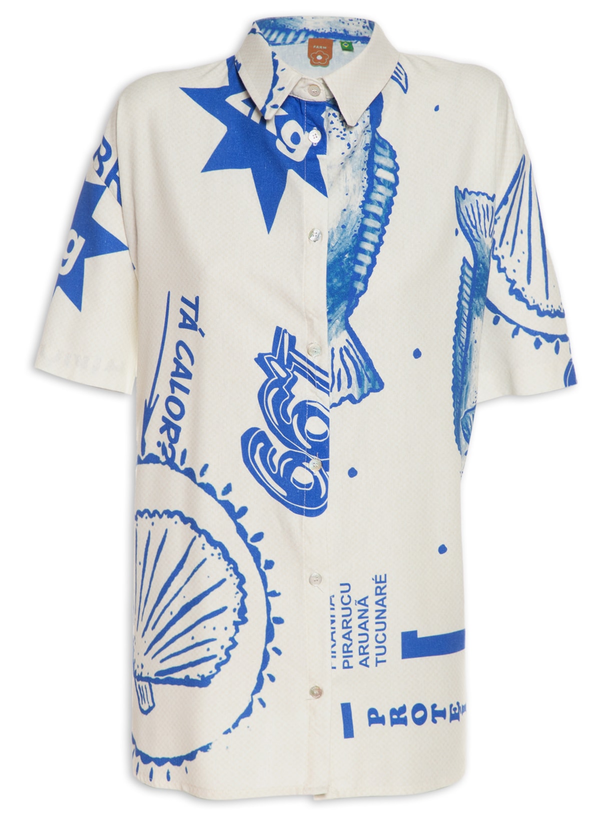 Camisa Feminina Uni Patch De Sol A Sol - Off White