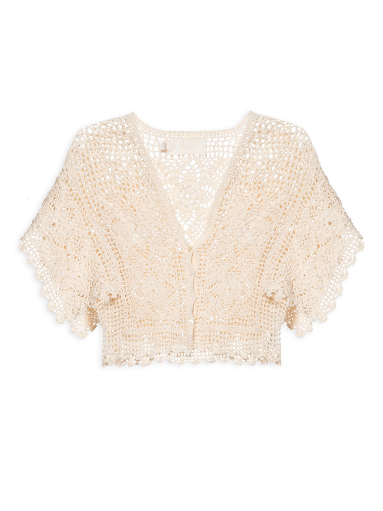 Camisa Feminina Val Crochê - Bege