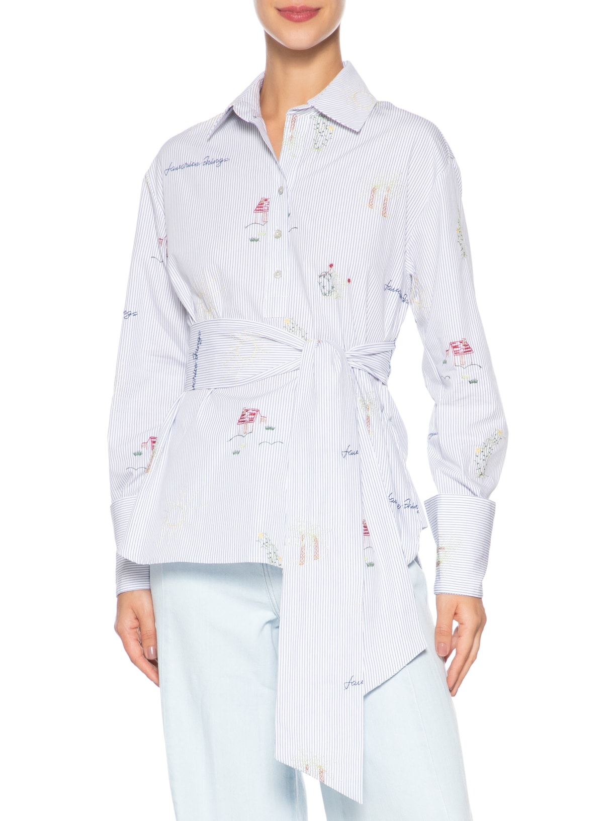 Camisa Feminina Vanda Azul Le Lis