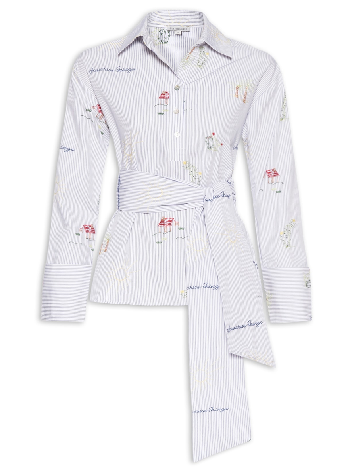 Camisa Feminina Vanda Azul Le Lis