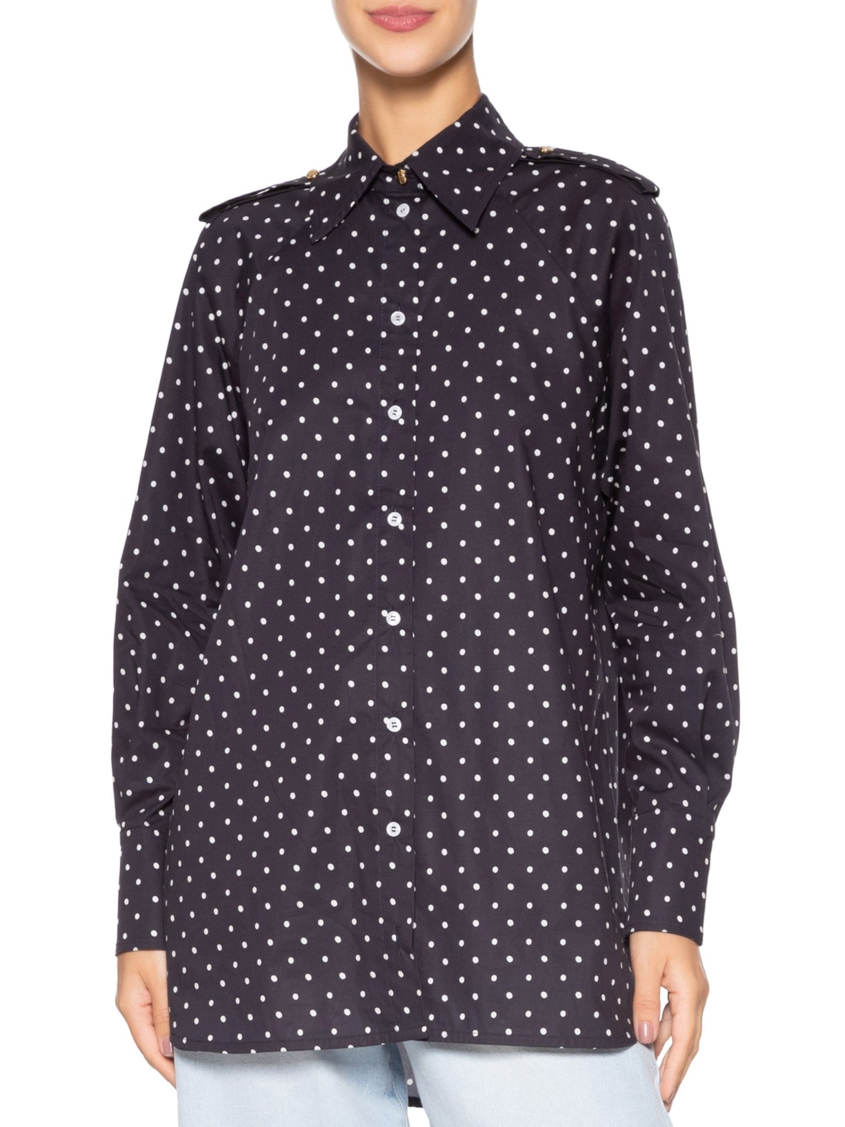 Camisa Feminina Verena Azul Carol Bassi