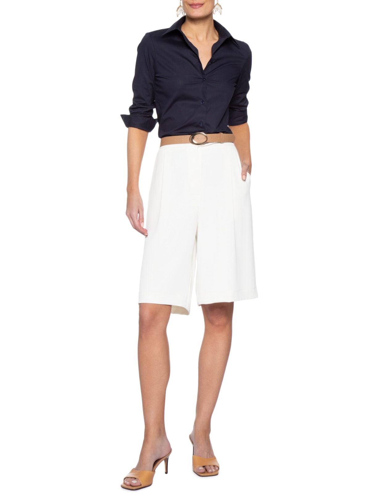 Camisa Feminina Verônica Azul Le Lis