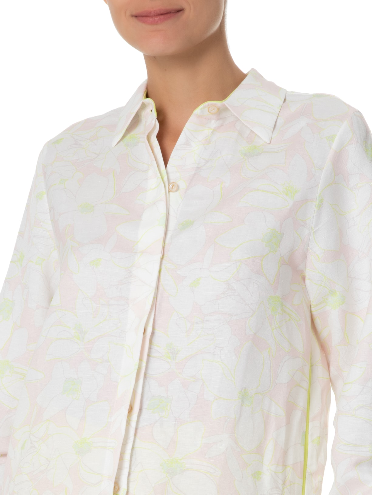 Camisa Feminina Vivo Floral Giz Rosa Animale