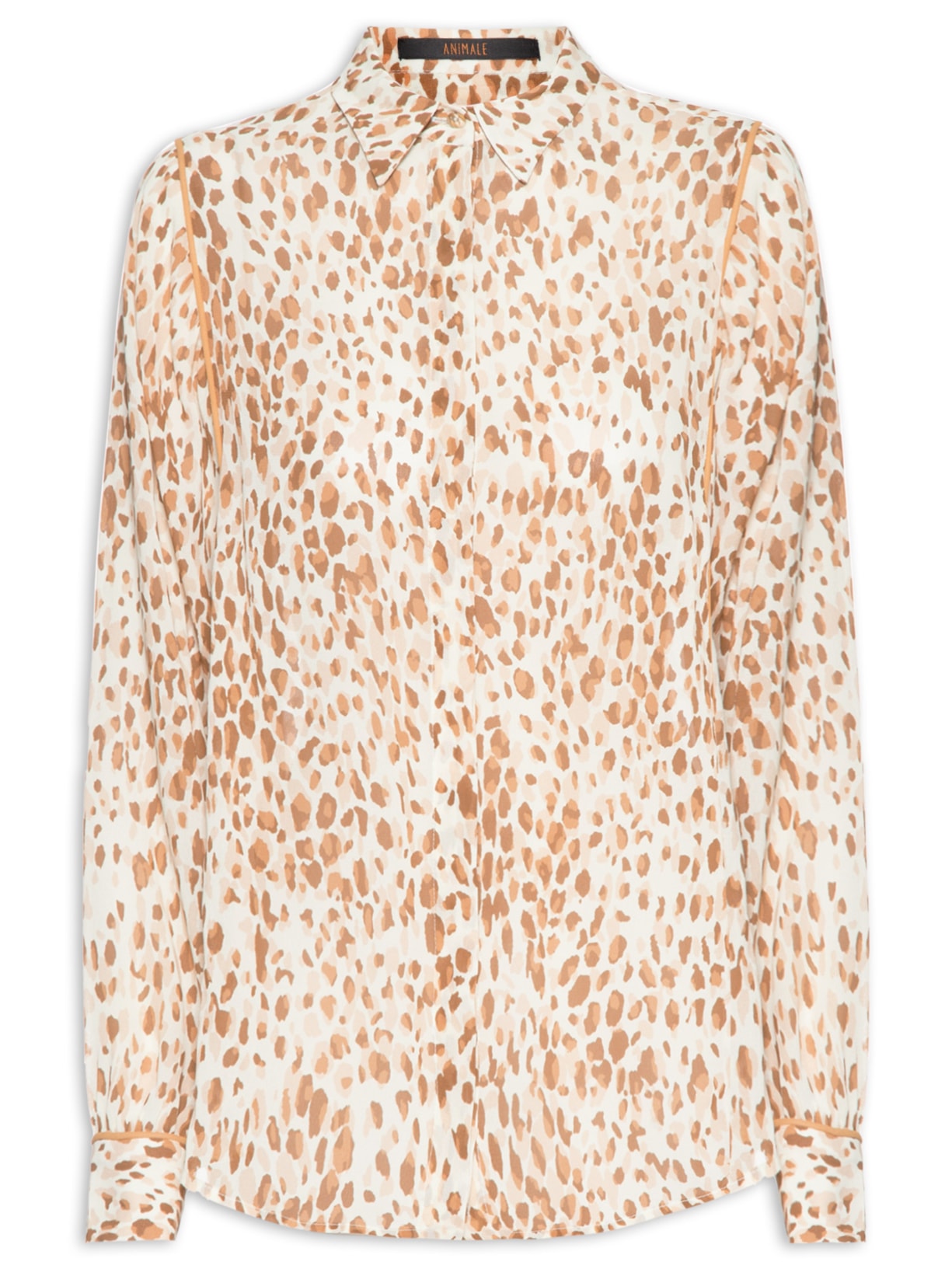 Camisa Feminina Vivos Onça - Bege