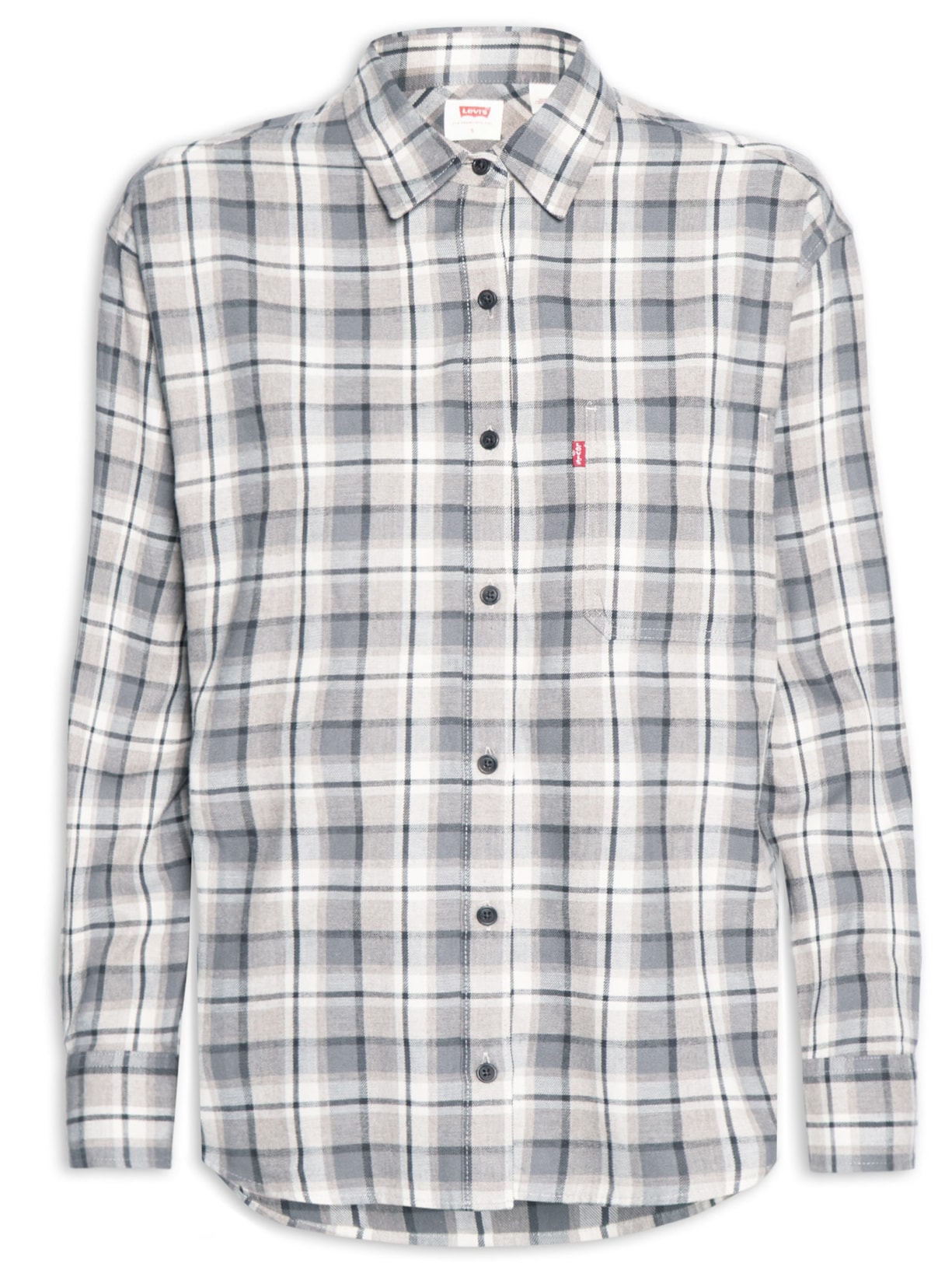 Camisa Feminina Western Harlie Flannel  Cinza Levi's