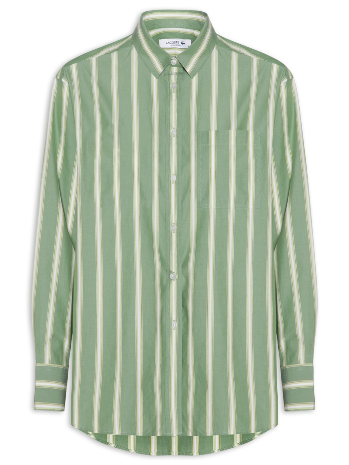 Camisa Feminina Woven Verde Lacoste