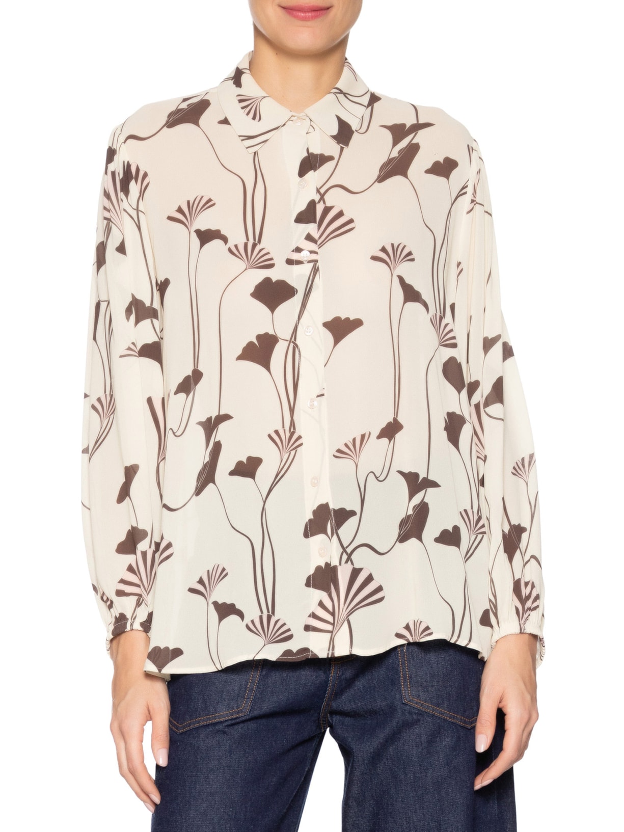 Camisa Feminina Zephyr Off White Carol Bassi