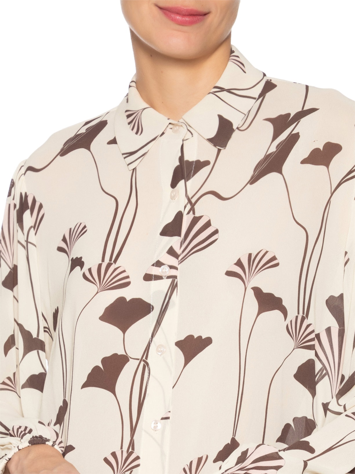 Camisa Feminina Zephyr Off White Carol Bassi