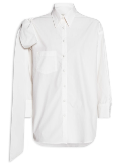 Camisa Feminino Laço - Branco