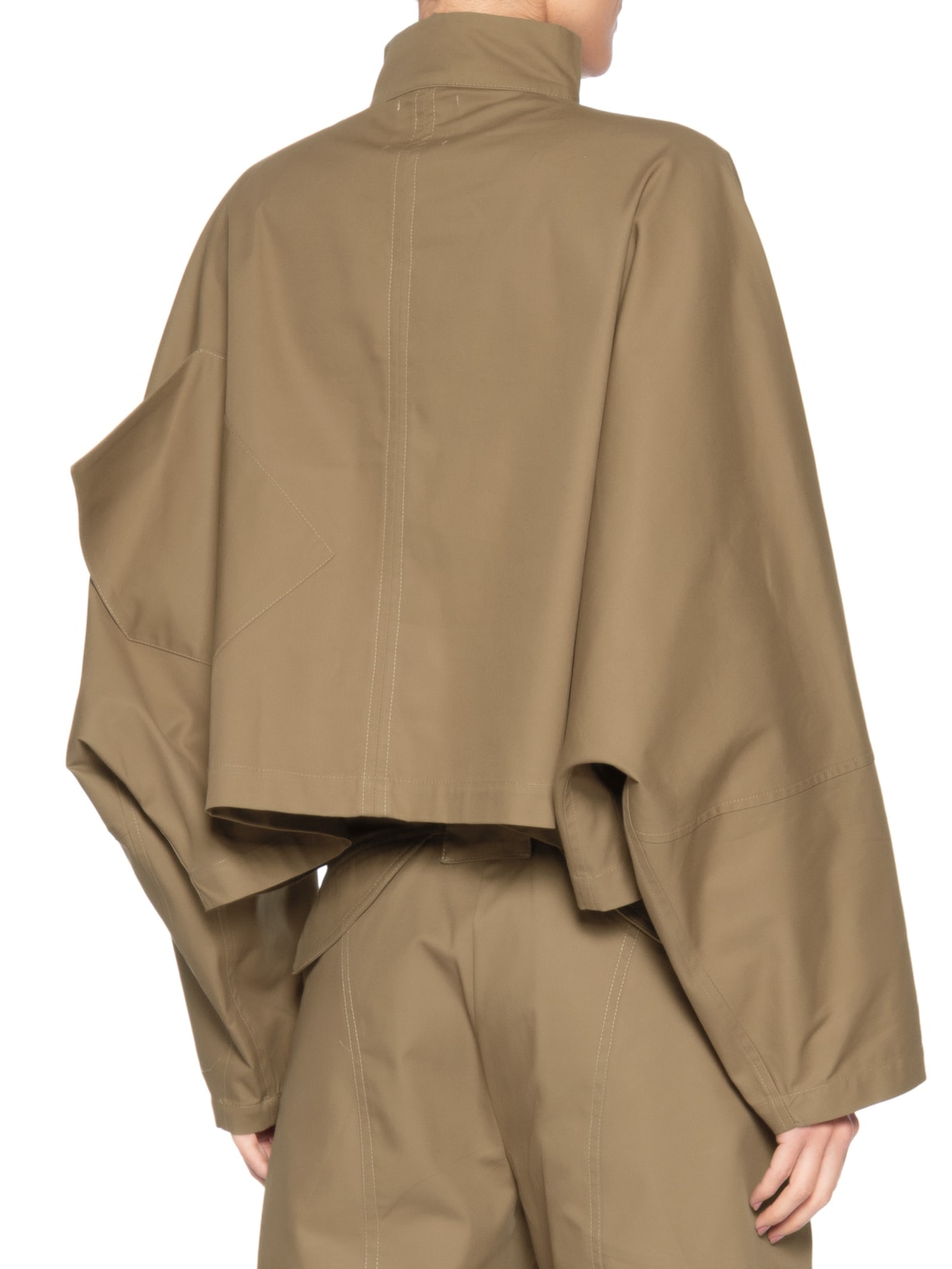 Camisa Folded Feminina Bege Francesca