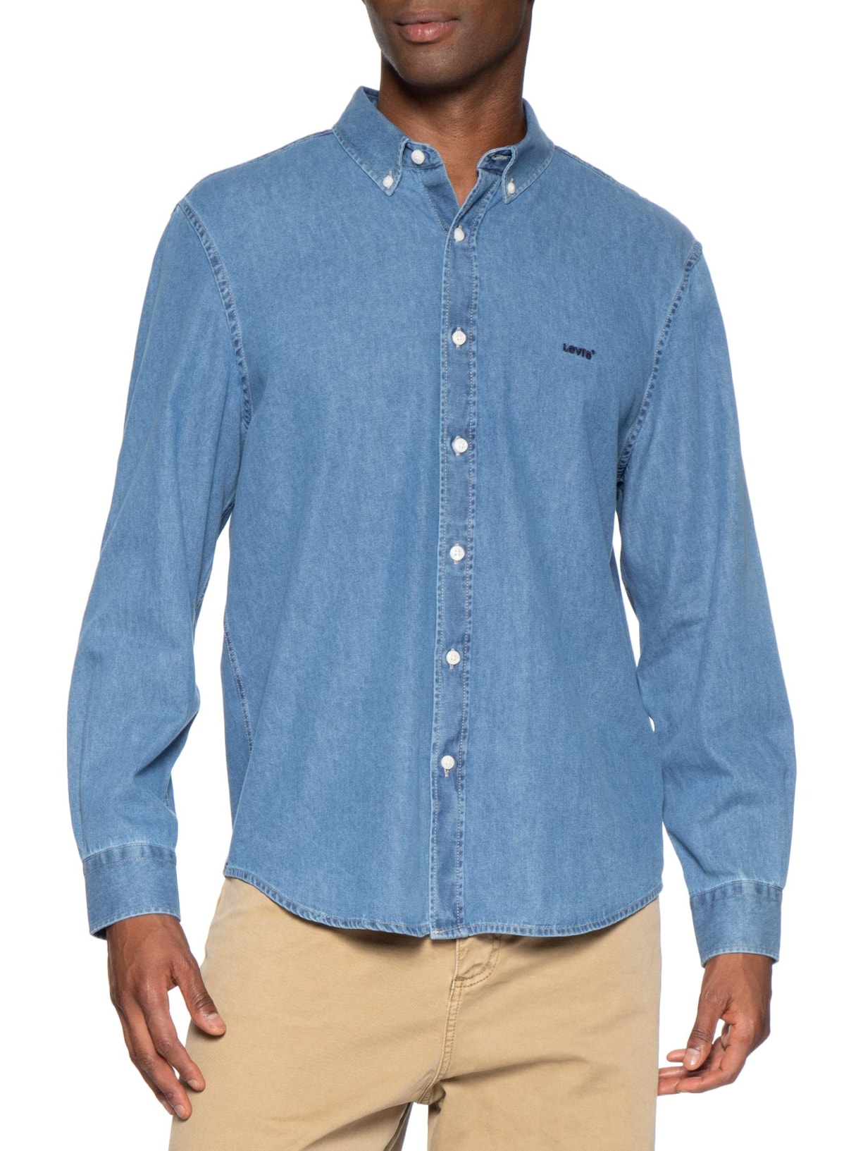 Camisa Jeans Authentic Button Down Azul Levi's