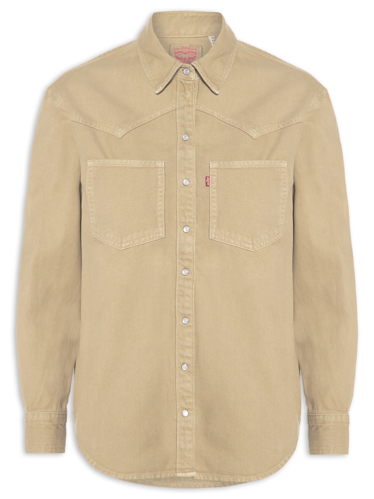 Camisa Jeans Feminina Teodora Western - Marrom