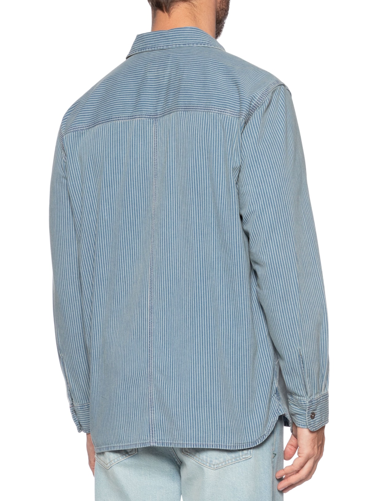 Camisa Jeans Masculina Long Sleeve Auburn Worker Azul Levi's