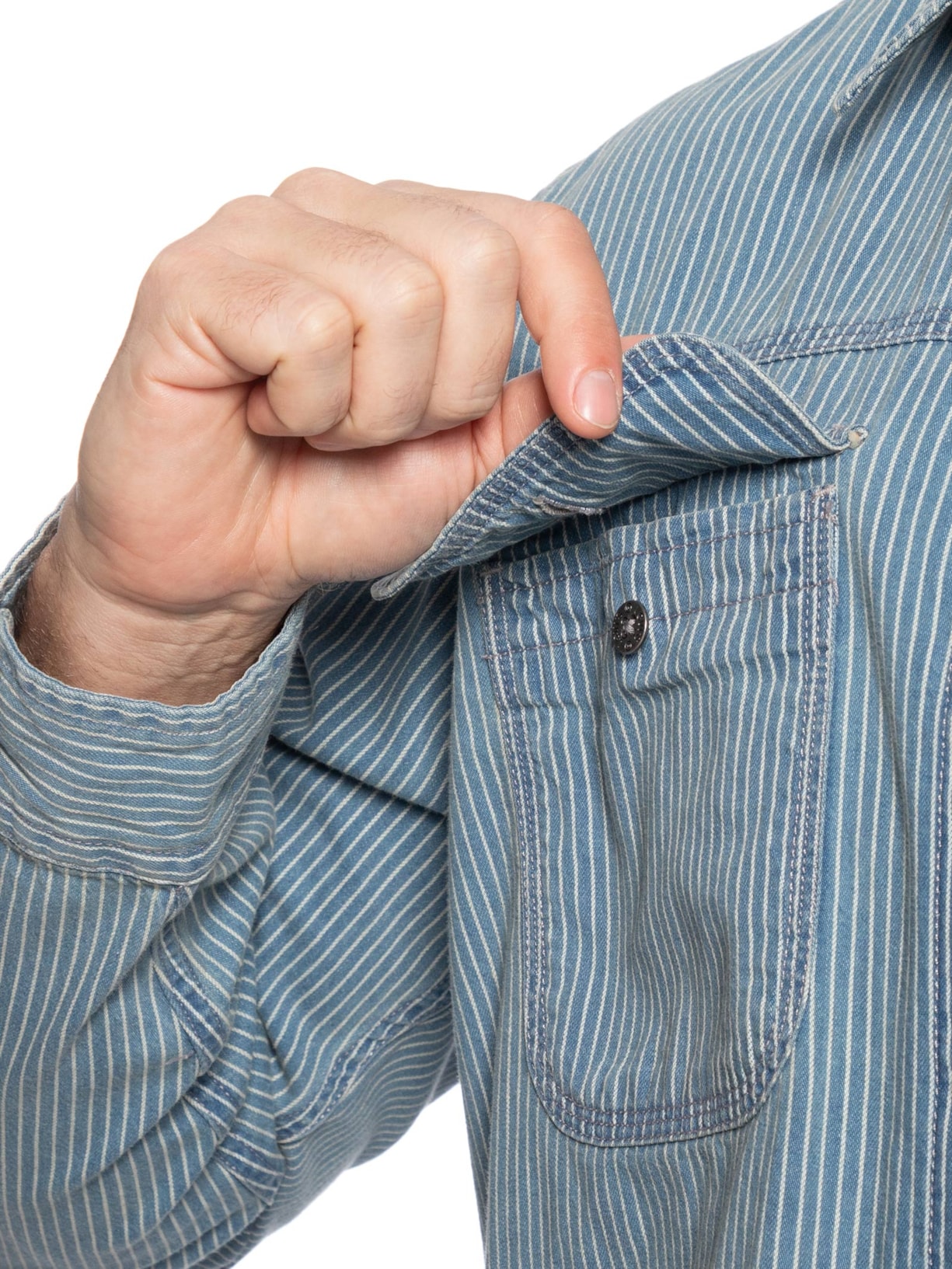 Camisa Jeans Masculina Long Sleeve Auburn Worker Azul Levi's