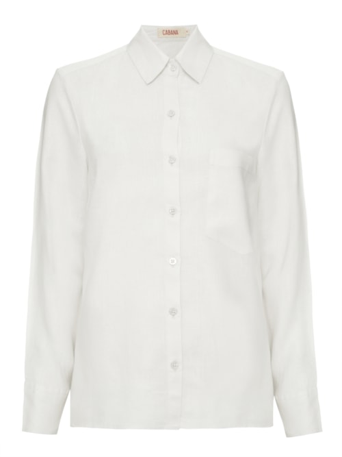 Camisa Linho Off White