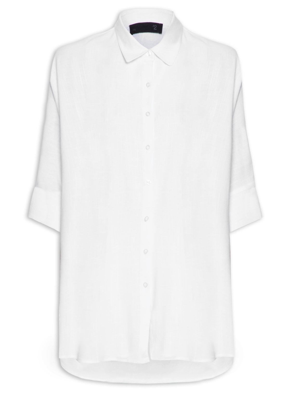Camisa Manga Longa Feminina - Branco