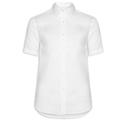 Camisa Masculina 100% Linho - Branco