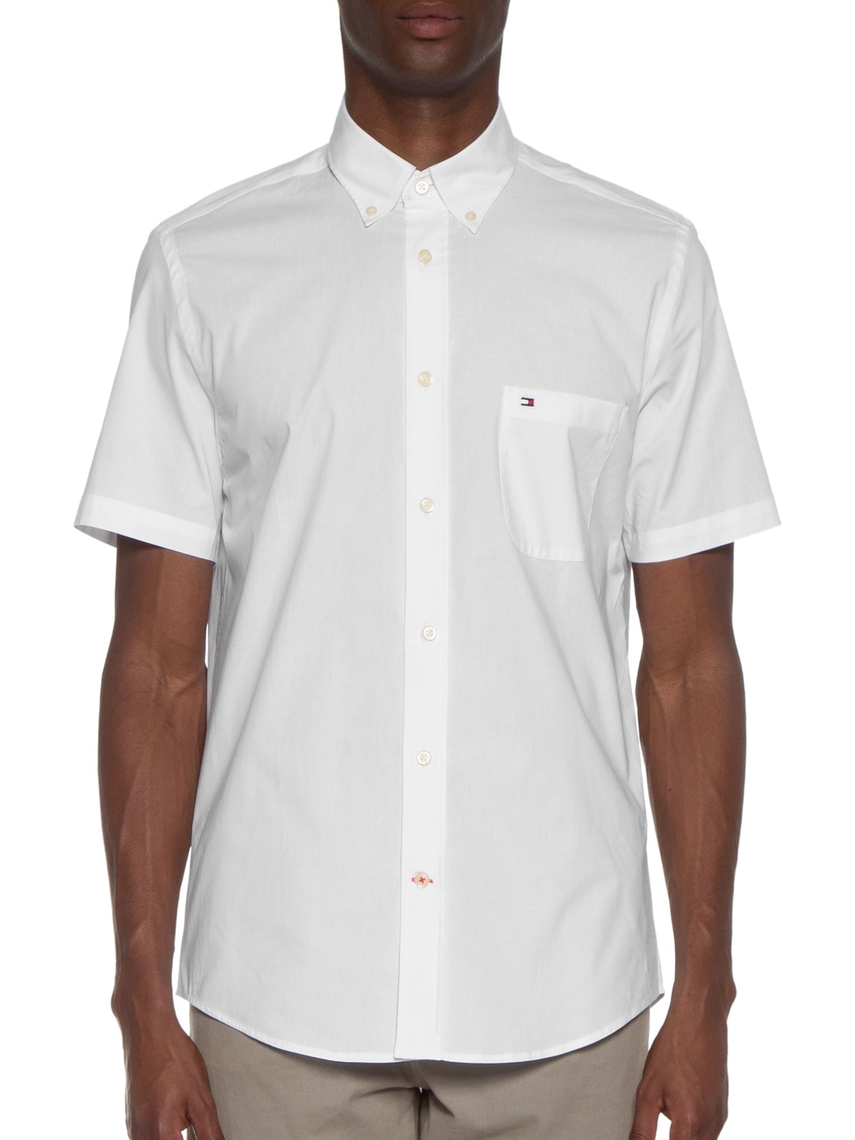 Camisa Masculina AB Classic Poplin Branco Tommy Hilfiger