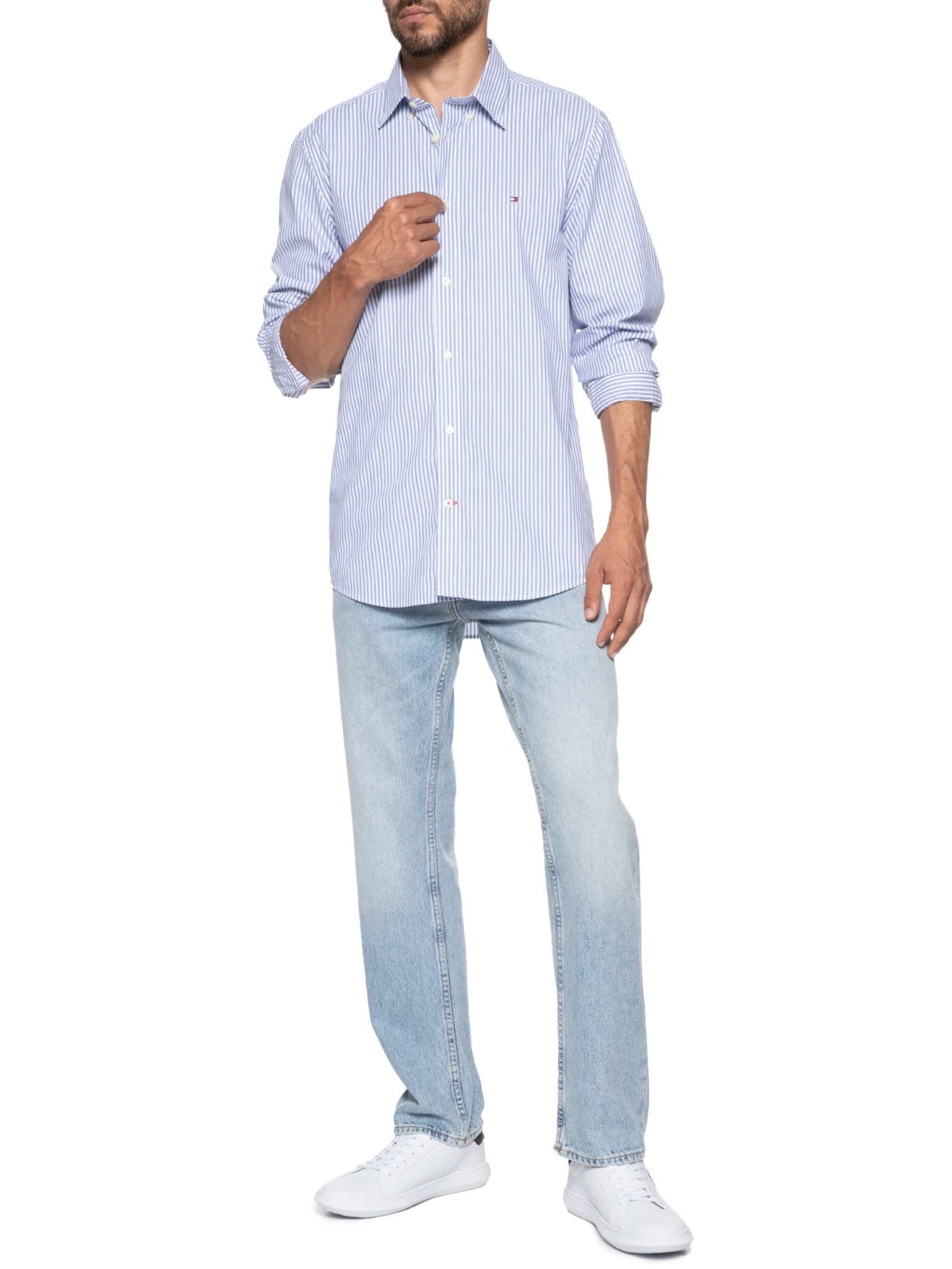 Camisa Masculina AB STP RF Shirt Azul Tommy Hilfiger