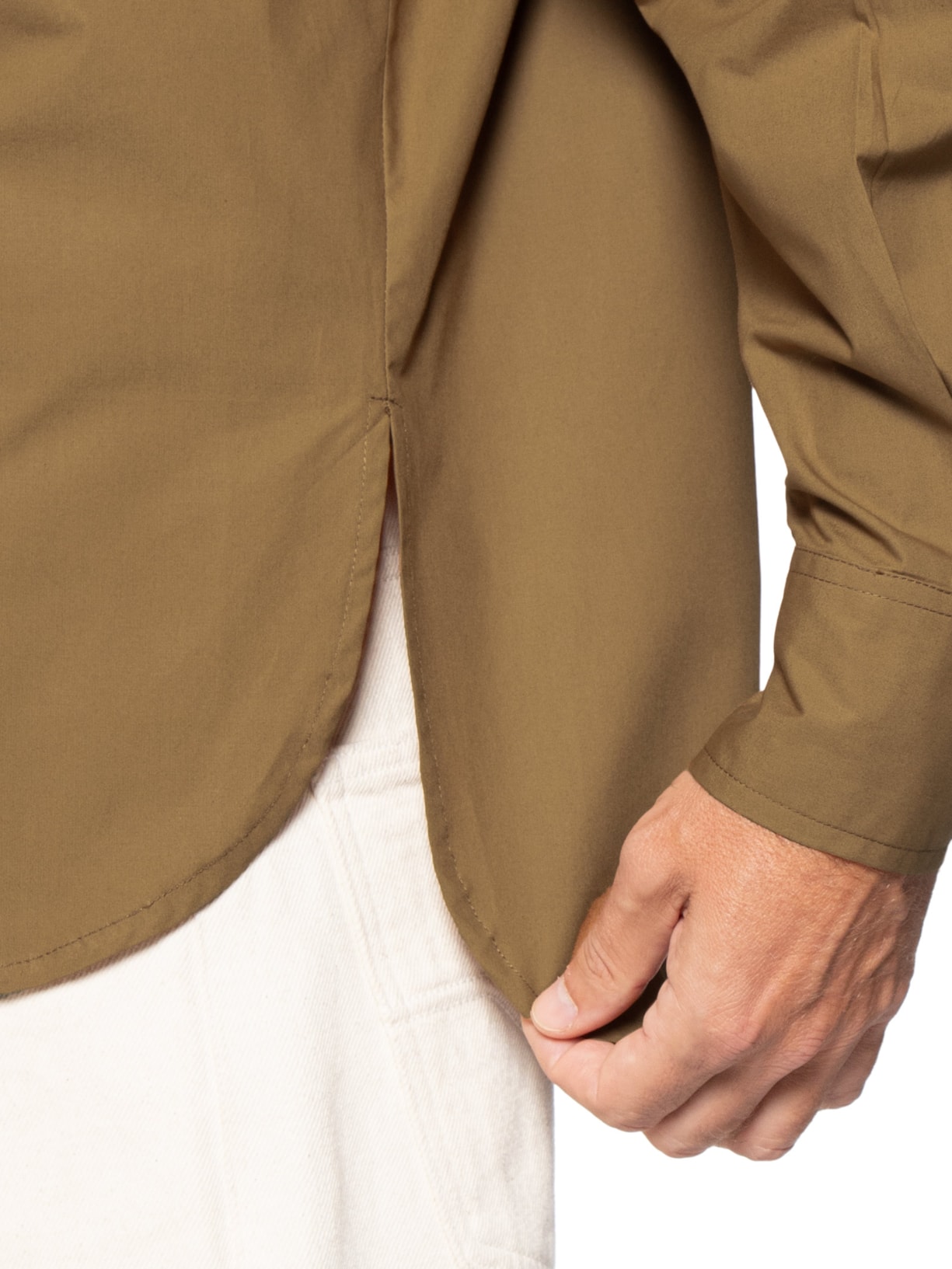 Camisa Masculina Algodão Pala Bolso – Marrom Handred