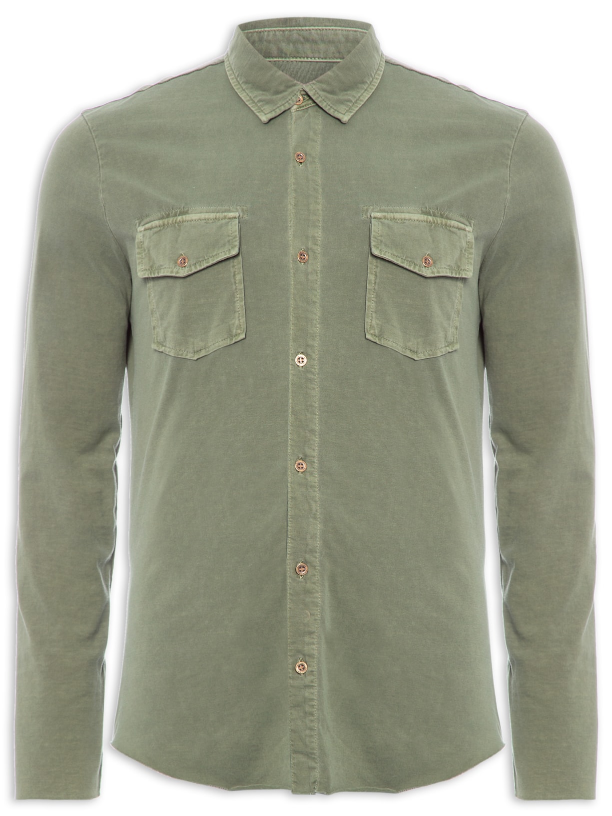 Camisa Masculina Army Pockets - Verde