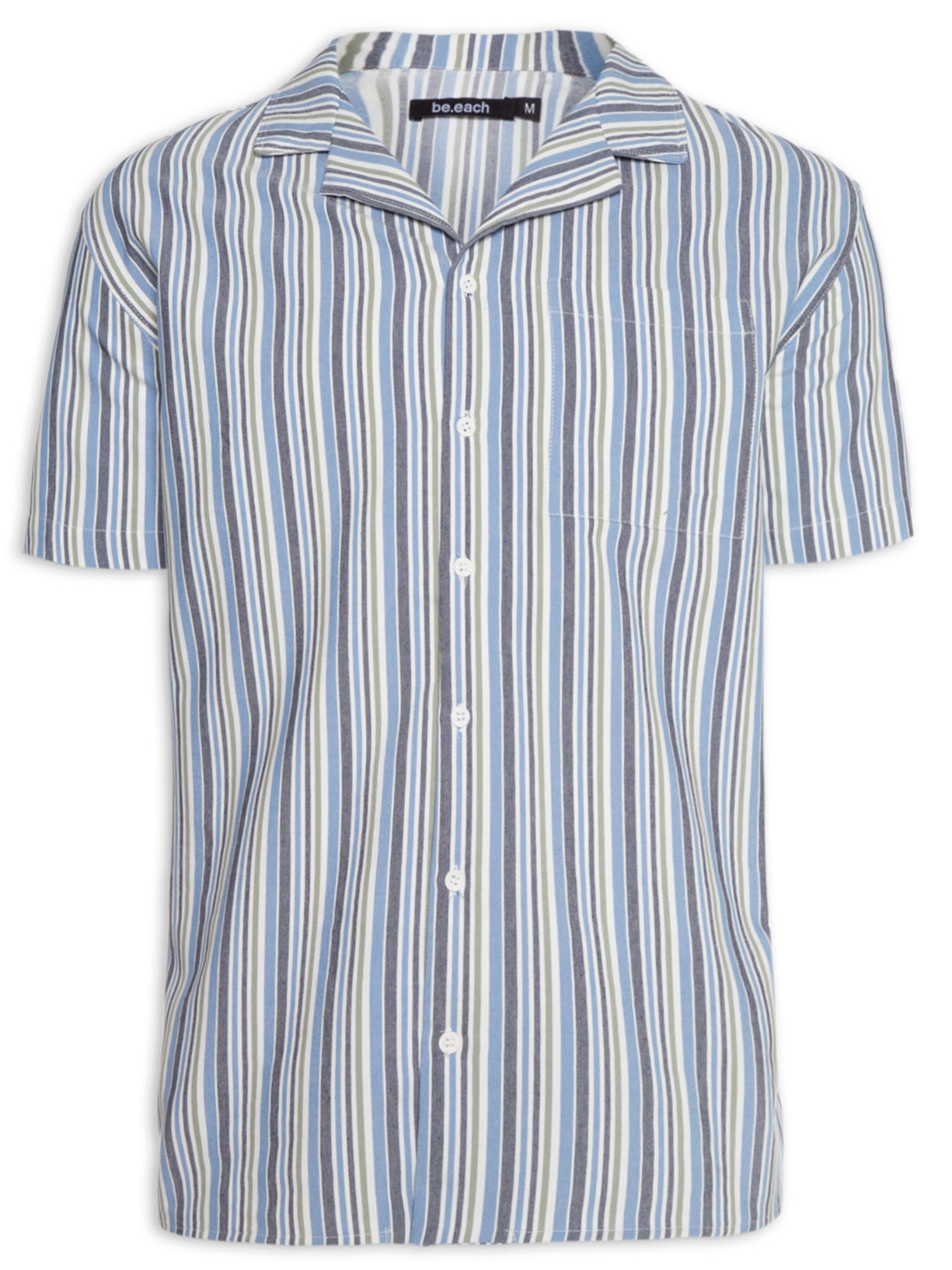 Camisa Masculina Arpoador Listras - Azul