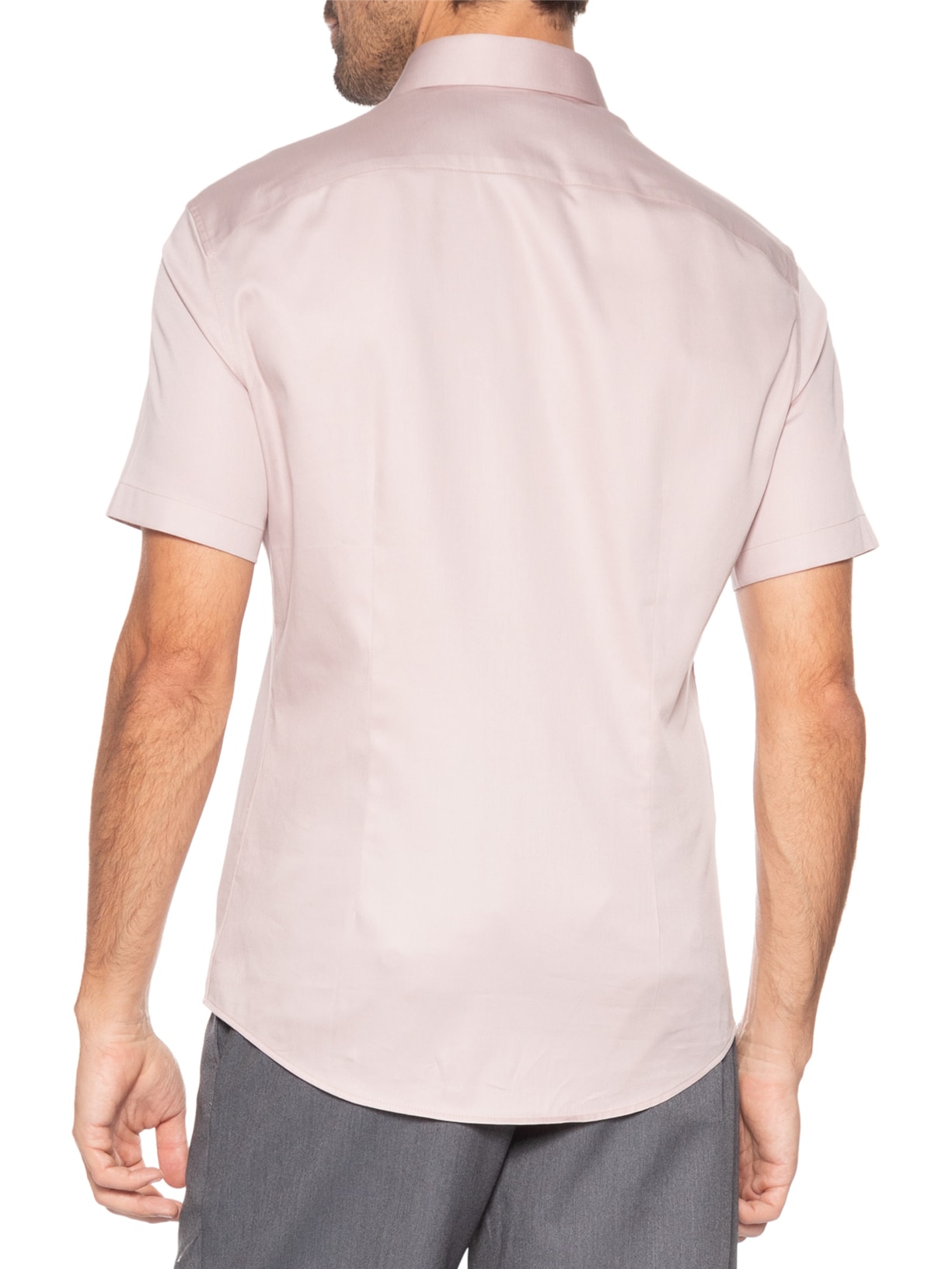 Camisa Masculina Austin Algodão Pima Rosa Ricardo Almeida