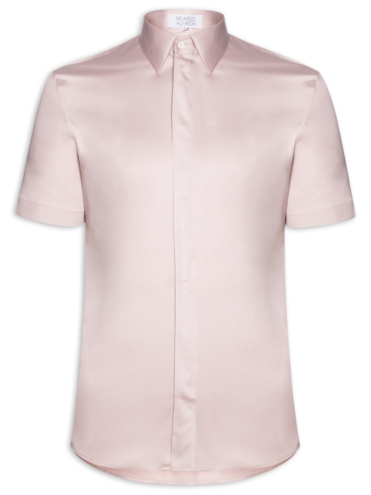 Camisa Masculina Austin Algodão Pima Rosa Ricardo Almeida